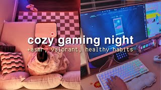 Relaxing ASMR Gaming Night | Cozy Valorant Vibes 🎧