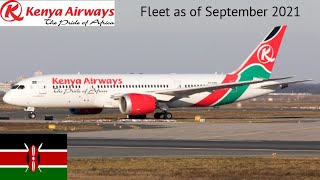 Kenya Airways Fleet as of September 2021