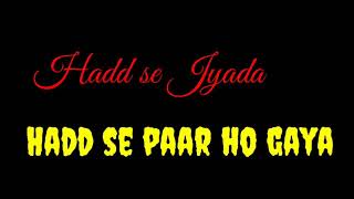 Is qadar Song status| Tulsi Kumar| Darshan Raval |