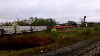 CSX international train in barberton Ohio