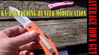 Ka-Bar Folding Hunter Modification