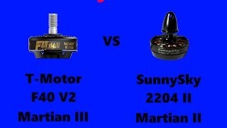 DRC Drag race T-Motor F40 v2 2300 Vrs SunnySky II 2204 2300