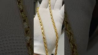 Freemen Triangle Cut to Cut Chain for Man - FMMC660 #freemen #manschain #gold #new #imitation