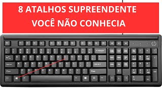 8 ATALHOS DE TECLADO QUE VOCÊ NÃO CONHECIA! #atalhosdeteclado #produtividade #computador #notebook