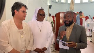 Profissão Perpétua das Irmãs Carolina Sabino e Ermelinda Bondua, Congregação das Irmãs Franciscanas.