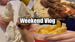 Weekend Vlog || Breakfast at zahrat Lebnan || Day out at McDonalds || Family Lunch Saudi Cuisine ||