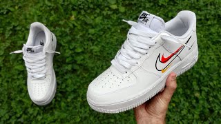 How to lace Nike Air Force 1 LOOSELY | (WORKS FOR LONG LACES)