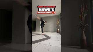 Cobra Kai Tutorial: Hawk’s Kicking Combo 🐍🥋 #karate #cobrakai #shorts