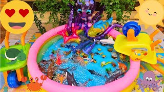 SEA ANIMALS FOR TODDLERS: SQUID, BLUE CRAB, DOLPHIN, JELLYFISH, SEA DRAGON, ANGELFISH, AND OTHERS