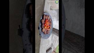 Making teak kofta in the rain:The most delicious teak kofta in the rain#recipe #food #nature #asmr