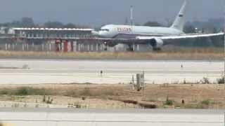 Russia Airlines Boeing 763 taking off rwy 26 at Ben Gurion airport-Israel