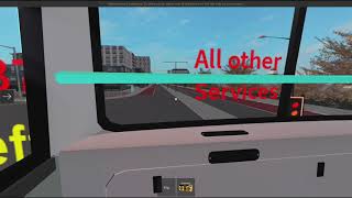 Roblox Canterbury & District Bus Simulator V4 BETA: Route 1A to Aldo riding the bus not driving it