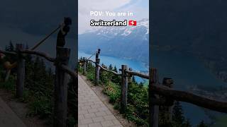 📍Harder Kulm TOP OF INTERLAKEN Switzerland #shorts #swiss #travel #nature #beauty