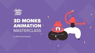 3D Monks Animation by Max Kravchenko