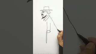 Draw a cartoon character for beginners easy quick #shorts #drawcartoon