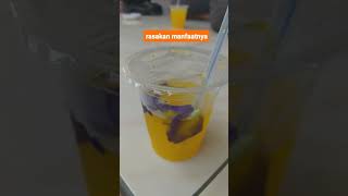 minuman kekinian ?  sirup Bunga telang rasa marimas, segerr sumpah