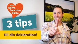 3 tips till din deklaration