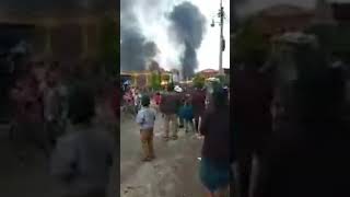 Incendio en San Mateo Ixtatan, Huehuetenango, Comerciantes