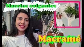 Macetero colgante de Macramé| Tutorial