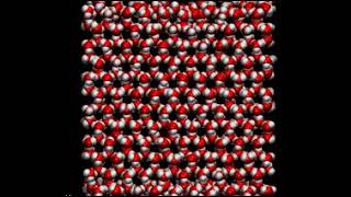 "Lift-off" Ice slab MD simulation