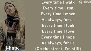 j-hope - on the street (solo version) (Lyrics Rom/Eng)