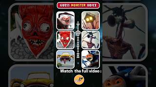 Guess The MONSTER'S VOICE - Choo Choo Charles, Siren Head, Car Eater | Meme Coffin Dance