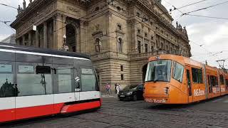 Trams in Prague (Praha), Czechia