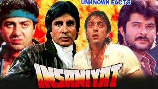 INSANIYAT - Amitabh Bachchan , Sunny Deol , Anil Kapoor & Sanjay Dutt | Insaniyat 1994 Unknown Facts