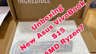 Unboxing Asus VivoBook S15 M413U /AMD Ryzen7/8GB/512GB