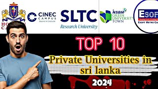 sri lakan top 10 private universities webometrics 2024 newly edition|top 10 private universities