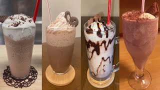 Easy chocolate drink recipes in 5 minutes|ASMR|asmr cooking|chocolate drink recipe|milkshake|