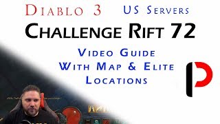 Diablo 3 - (US) Challenge Rift 72 - Video Guide & Map / Elite Location - Numlock Trick Explained.