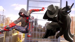 INTO The Spider-Verse Noir & The End Suits Vs Sandman (NG+) Spider-Man 2 PS5Slim 4K60FPS