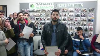 ANKARA GARANTİ ALMANCA KURSU ŞUBAT 2018 KAZANANLAR