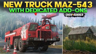 New Truck MAZ-543 with Different Variants in SnowRunner and own Dedicated Add-ons You Need to Know