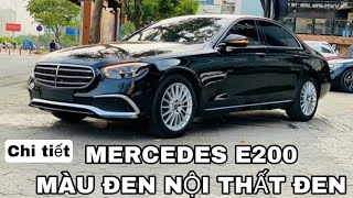 Mercedes E200 màu đen nội thất đen|sang trọng đẳng cấp