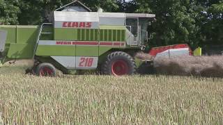 Claas 218 Mega at Harvest 2017