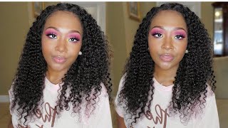 Super Affordable | Deep wave curly lace front wig install Ft Dyhair777