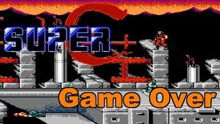 Super Contra [NES] - Game Over