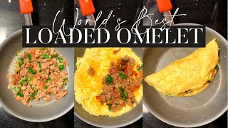 How to Make the WORLD'S BEST LOADED OMELET | Husband Approved Recipe | Mahogany Joann