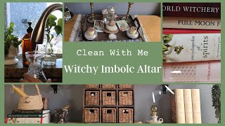 Imbolc Altar Witchcraft Clean with Me | Beginner Hearth Witch Tips