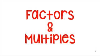 ECMS   Katz   Factors & Multiples