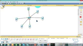 Star Topology in cisco packet tracer