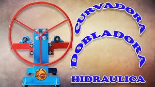 Curvadora - dobladora de hierro hidráulica. Como hacer.