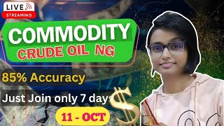 11 OCT  | MCX Live Trading | Crude Oil Live Trading  | Commodity Trading Live Stock Market Live #mcx