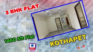 Apartment Flat For Sale in Kothapet || Hyderabad || 1460 Sft Flat || Padmasree Properties