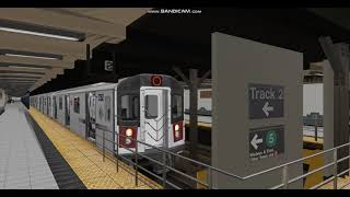 [OpenBVE] Virtual Fanning of a LED set R142 5 train at Flatbush Avenue