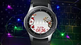 MERY CHRISTMAS Animated WW52 Multilang watchface for Samsung Gear Samsung Galaxy watch