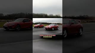 SUPRA 3.0 VS 2.0 VS MK4 | STANDING RACE #car #toyota #supra #youtube #racing #shorts #toyotasupra