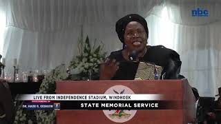 GEINGOB MEMORIAL | Nkosazana Dlamini-Zuma - South Africa's Minister in the Presidency Tributes